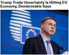 欧盟经济专员:美国关税威胁正在冲击经济